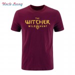 2017 The Witcher 3 T Shirt Summer Style Men Cotton Fashion T-Shirt Wild Hunt Men Clothing Tops O-Neck Short Sleeve Tee