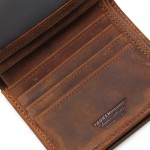 2017 Vintage Crazy Horse Handmade Leather Men Wallets Multi-Functional Cowhide Coin Purse Genuine Leather Wallet For Men