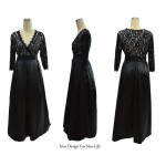 2017 Womens Elegant Lace Party Dress Big Sizes Sexy Black Maxi Long Dresses Plus Size 5XL 6XL 7XL vestidos 6016