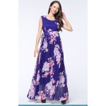 2017 Womens Summer Elegant Beach Chiffon Clothing Bohemian Print Maxi Long Party Dress Plus Size 5XL 6XL Vestidos 3084