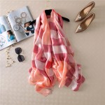 2017 fashion quality new Luxury women scarves plaid Brand Silk Scarf winter lady Shawl High Quality female striped Print hijab