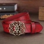 2017 fashion women's belts cowskin genuine leather luxury straps female waistband for woman for jeans high quality free shipping