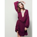 2017 hot sale Bohemian style irregular dress hollow out loose casual fashion dress ruffles draped short dress women's hot dress