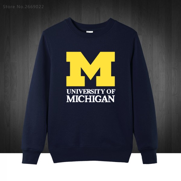 2017 new Michigan University American college baseball s jersey clothing Men's Sweatshirts Printed Men Hoodies Pullover XS-XXL