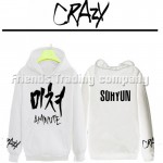 2017 new autumn/winter  Hoodie sweatshirt 4MINUTE CRAZY/JIYOOK JIHYUN SOHYUN GAYOOK HYUNA/4MINUTE  sweatshirts