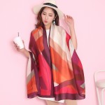 2017 new brand Women Silk scarf Beach Shawl and Echarpe Luxurious Wrap of New Designer scarves Plus Size female beach stole