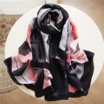 2017 new brand Women Silk scarf Beach Shawl and Echarpe Luxurious Wrap of New Designer scarves Plus Size female beach stole