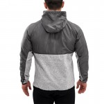 2017 new fashion man hoodies with zipper pockets and the joining together of leisure coat