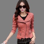 2017 spring leather jacket women slim Plus size 5XL women's leather clothing coat short design leather coat lady clothing