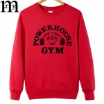 2017 winter Fashion Cotton novelty Hoodies Men streetwear Power House fitness   Hoodies Plus Size