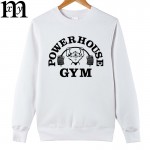 2017 winter Fashion Cotton novelty Hoodies Men streetwear Power House fitness   Hoodies Plus Size