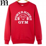 2017 winter Fashion Cotton novelty Hoodies Men streetwear Power House fitness   Hoodies Plus Size