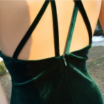 2017 winter Nude Flapper Halter Backless Slip Velvet Sexy Women Dress Female Bodycon Sundresses Night Club Wear Balmai Clothing