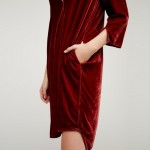 2017 women brand dress winter casual velvet warm dress velour spandex red elegant loose dress vestidos velour large dress