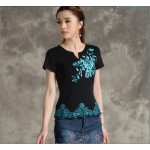 2017 women summer t-shirt Top Sale women tops tees short sleeve women T-shirt  summer loose plus size T shirts 521F 25 