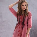 2018 New Ethnic Tribal Print Boho Summer Embroidery Vintage Cotton Linen Dress Empire Casual Beach Long Dresses Women Vestidos