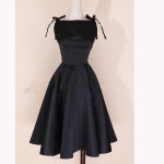 2018 hot sale women's long vintage dress Audrey Hepburn' style retro ball gown dress pure waist swing slim dress elegant robes