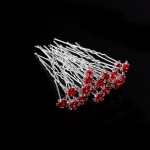 20Pcs/Lot Chic Women Wedding Bridal Crystal Rhinestone Rose Flower Hairpins Hair Clips Hair Accessories Jewelry High Quality