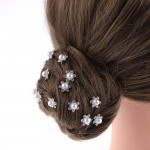 20pcs/Lot  Women Ladies Beautiful Wedding Bridal Crystal Rhinestone Pearl Flower Hair Pin Clips Hair Accessories