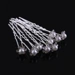 20pcs/Lot  Women Ladies Beautiful Wedding Bridal Crystal Rhinestone Pearl Flower Hair Pin Clips Hair Accessories