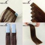 24inches Tape In Remy Hair Brazilian Straight Skin Weft Hair 20 pieces Long Hair Extensions On Tape 10 Colors Best Selling