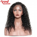 250% High Density Lace Front Human Hair Wigs Malaysian Curly Frontal Lace Wig 12-24" Full Lace Human Hair Wigs For Black Women 