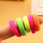 25pcs/bag 2015 New Fashion Child Baby Kids Ponytail Holders Hair Accessories For Girl Rubber Band Tie Gum (Mix Color)