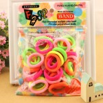 25pcs/bag 2015 New Fashion Child Baby Kids Ponytail Holders Hair Accessories For Girl Rubber Band Tie Gum (Mix Color)