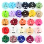 27 Color 140pcs/lot 1.97'' cute chiffon flowers with Rhinestone Pearl without clips girls headbands hair accessories MH22