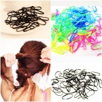 300pcs/pack Rubber Rope Ponytail Holder Elastic Hair Bands Ties Braids Plaits hair clip headband Hair Accessories