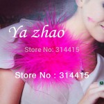 3''-3.5'' Marabou Feather Puff ,Marabou feather flower for Headbands, clothing, dress 48pcs/lot 18 color