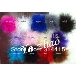 3''-3.5'' Marabou Feather Puff ,Marabou feather flower for Headbands, clothing, dress 48pcs/lot 18 color