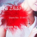 3''-3.5'' Marabou Feather Puff ,Marabou feather flower for Headbands, clothing, dress 48pcs/lot 18 color