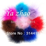 3''-3.5'' Marabou Feather Puff ,Marabou feather flower for Headbands, clothing, dress 48pcs/lot 18 color