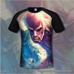 3D Print Lycra Cotton Attack on Titans Men's T shirt Comfortable Anime T-shirts Casual gamer Clothing flexib short sleeve shirt 