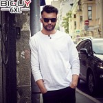 3XL 4XL 5XL 6XL Mens T-shirt Oversized T shirts Male 2016 Casual Cotton Long Sleeve T shirt Men Plain Red Grey Black White 1044