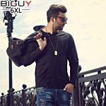 3XL 4XL 5XL 6XL Mens T-shirt Oversized T shirts Male 2016 Casual Cotton Long Sleeve T shirt Men Plain Red Grey Black White 1044