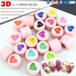 #40261 free shipping GDCOCO nail art design 12 color 8ml modelling Carving gel,uv led 3d carved sculpture painting gel lacquer 