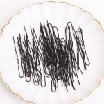 40PCS/Lot New Simple Black Hair Clip Womens Fashion 6CM Diy Updo Essential Products Girls Headband Hair Accessories