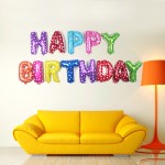 40cm Happy Birthday Letters Balloons Aluminium Foil Balloon Helium Ballons for Birthday Wedding Party Decor 