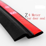 4Meter Z type 3M adhesive car rubber seal Sound Insulation , car door sealing strip weatherstrip edge trim noise insulation