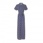 4XL 5XL Women Summer Big Size Dress Casual Plaid Button Dresses Long Loose Sashes Work Office Dresses Plus Size Vestidos