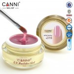 #50951 2017 newest CANNI 15ml 25 colors semi color solid stransparent color extend uv camouflage hard jelly builder stand gels