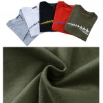 5XL 2016 New Fashion Design T Shirt Men 100% Cotton Printed Camel Slim O-neck T Shirt For Men 5 Colors Hot Sale