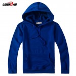 600 g hedging hooded solid color men and women casual white Sweatshirts plus thick velvet class service