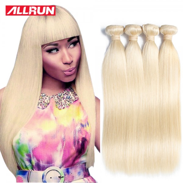 613 Blonde Virgin Hair Straight 4 Bundles Honey Blonde Brazilian Hair Brazilian Virgin Hair Straight 7a Human Hair Extensions