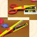 6pc/lot Children Kids Paper Craft Scissors 6 Cutting Patterns Curved Edges DIY Decorative Scissor For Scrapbook Album Photos