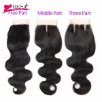 7A Brazilian Virgin Hair Body Wave With Closure 3 Bundles with Closure Brazilian Body Wave with Closure Human Hair with Closure 