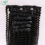 7A Grade Kinky Curly Clip In Human Hair Extensions 100/120G Brazilian Virgin Hair Clip In Extension Human Hair Extension 7Pc/Set