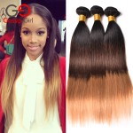 7A Ombre Brazilian Hair 1B /4/27 Straight Human Hair Brazilian Virgin Hair 3 Bundles Ombre Virgin Hair Gossip Girl Products